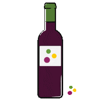 todovino wine vino shaking sextou Sticker