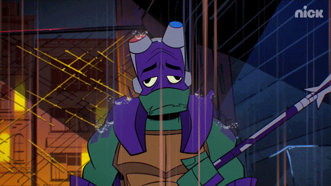 Tired Rain GIF by Teenage Mutant Ninja Turtles