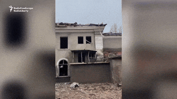 Missile Strike Causes Destruction in Eastern Ukrainian Town