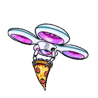 Hungry Pizza Sticker by ThreeUK