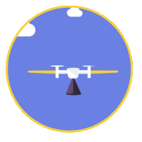 Delivery Drone Sticker by Wing