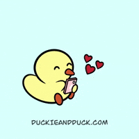 I Love You Duck GIF