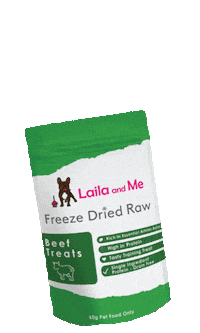 Lailaandme dog puppy beef treats Sticker
