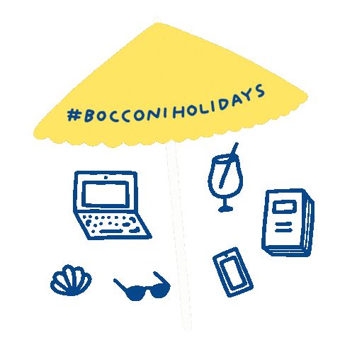 Summer Vacation Sticker by Bocconi University