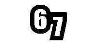 6 7 Alpha Sticker
