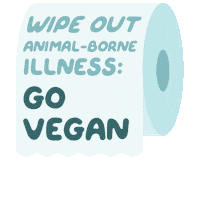 Toilet Paper Corona Sticker by PETA