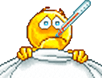 sick get well soon STICKER