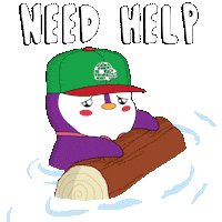Tree Trunk Help Sticker by Pudgy Penguins