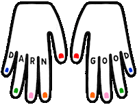 yourbuddymeg good hands nails paint Sticker
