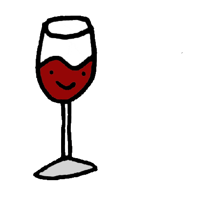 red wine wink Sticker by teganiversen