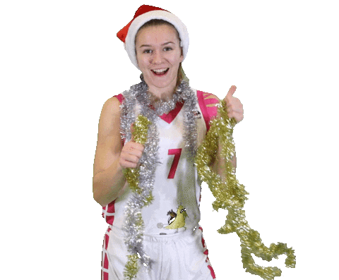 FoA_Naiset giphyupload sports christmas basketball Sticker