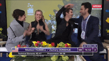 happy group hug GIF by U.S. Figure Skating