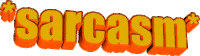 orange zooming in Sticker by AnimatedText