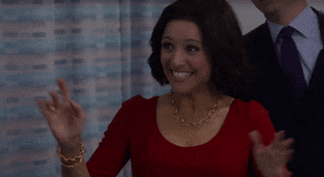 Excited Selina Meyer GIF