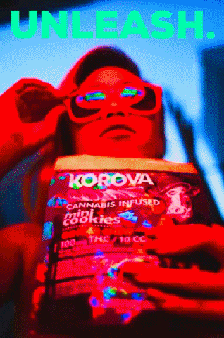 korova giphygifmaker weed cookie cannabis GIF