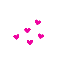 Steviala love pink hearts roze Sticker