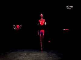THEFOUR fashion catwalk fashionshow ss21 GIF