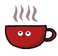 Steaming Hot Chocolate Sticker by Lloyd Davies