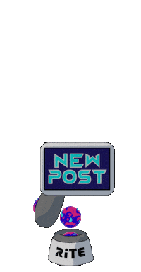 RiTEMedia new post RITE rite media robokun Sticker