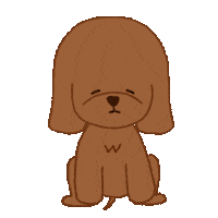 Tired Dog Sticker