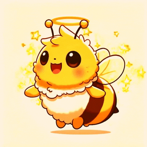 beelightened excited bee expressions beelightened GIF