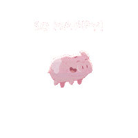 Happy Flying Pig Sticker by PositivelyPigasus