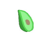 Fruit Avocado Sticker