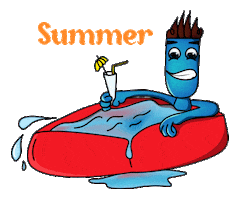 Pool Party Swimming Sticker