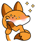Happy Fox Sticker