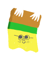 TobyRampton happy illustration artist yellow Sticker