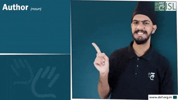 Sign Language Author GIF by ISL Connect