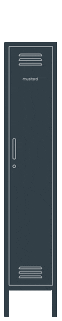 Locker Slate Sticker by mustard made
