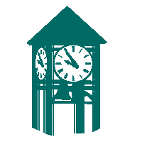 Wilmington Clocktower Sticker by UNCW Alumni Association