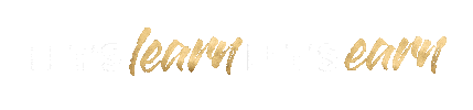 Gold Learn Sticker by Damian Richter