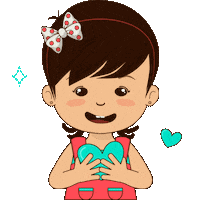 luurzagaste happy cute girl hearts Sticker