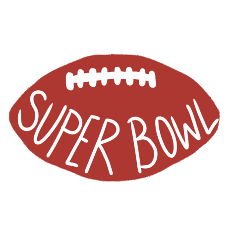 Super Bowl Football Sticker by Maxine