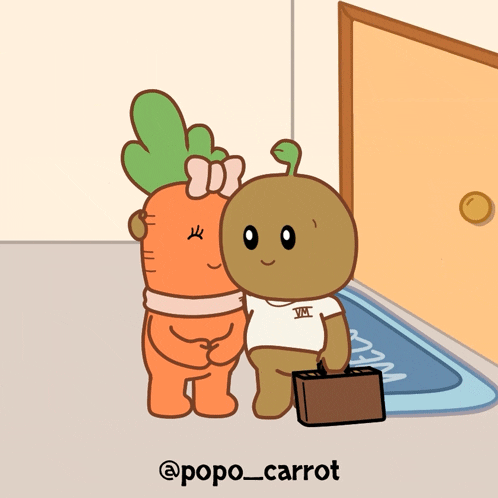 popo_carrot giphyupload love bye hug GIF