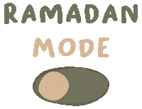 Ramadan Mode On Sticker by tinytype