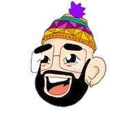 loreberroc illustration peru father cubano Sticker