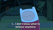 wtf confused reactions i dont know adventure time GIF