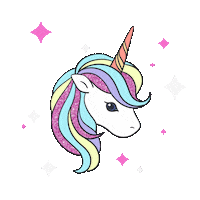 Fashionroom happy party magic unicorn Sticker