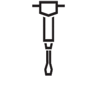 Jackhammer Presslufthammer Sticker by Die Meisterleister GmbH