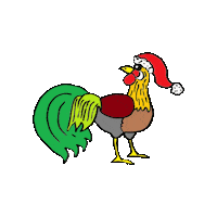 Rooster Hahn Sticker