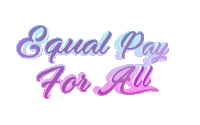text equal pay Sticker