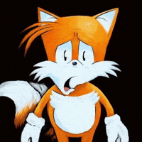 Shocked Miles Tails Prower GIF