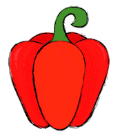 Chovi food healthy comida vegetables Sticker