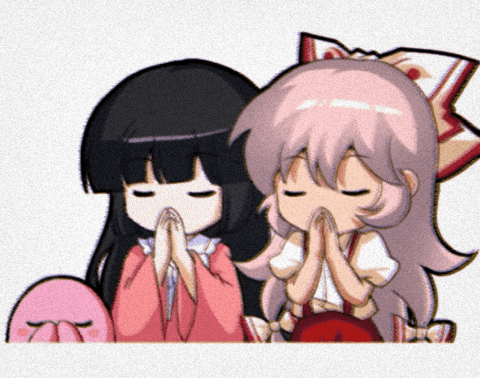 Fujiwara No Mokou Pray GIF