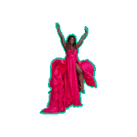 Pink Hooray Sticker by Kala Simmons