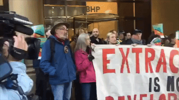 Climate Protesters Blockade BHP Headquarters in Melbourne