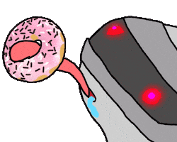Enjoy Donut Sticker by Paft Drunk